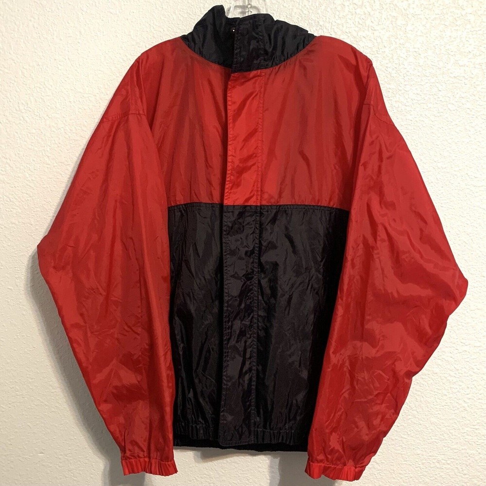 Outer Banks Windbreaker Red Navy Blue Size Large